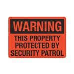 Warning This Property Protected By Security Sign